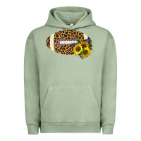 Pigment Oil Green Leopard Print Footbal Urban Hoodie - Bettercallsaul