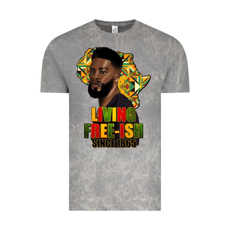 Juneteenth Living Freeish Since 1865 Vintage Tee by HRA Design Shop | Teevron