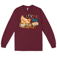 Burgundy local egg dealer Long Sleeve Tee - Artiststas