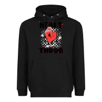 Black heart throb Heavyweight Hoodie - MaliasSmallBusiness