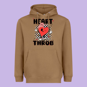 Heart Throb Heavyweight Hoodie Designed By Maliassmallbusiness