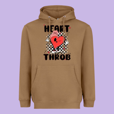 Heart Throb Heavyweight Hoodie Designed By Maliassmallbusiness