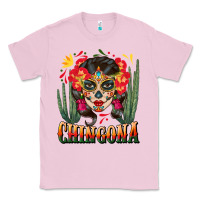 Bubblegum Pink chingona sugar skull Classic Tee - BundleAndBundleShop