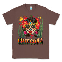 Chestnut chingona sugar skull Classic Tee - BundleAndBundleShop