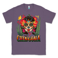 Lavender chingona sugar skull Classic Tee - BundleAndBundleShop