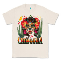 Natural chingona sugar skull Classic Tee - BundleAndBundleShop