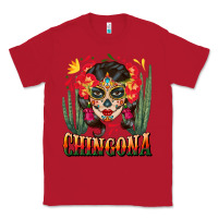 Red chingona sugar skull Classic Tee - BundleAndBundleShop
