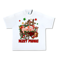 White merry pig mas Urban Heavy Tee - FaDigitalArtStudio