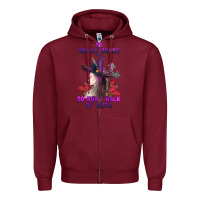 Burgundy my broom broke Zipper Hoodie - AdoDesignShop