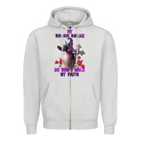 Dove Grey my broom broke Zipper Hoodie - AdoDesignShop