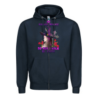Navy my broom broke Zipper Hoodie - AdoDesignShop