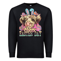 Black Easter Day Cow Premium Sweatshirt - NancyCooperArtShop