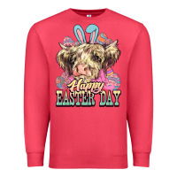 Cardinal Easter Day Cow Premium Sweatshirt - NancyCooperArtShop