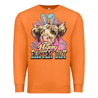 Carrot Easter Day Cow Premium Sweatshirt - NancyCooperArtShop