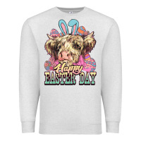 Oatmeal Heather Easter Day Cow Premium Sweatshirt - NancyCooperArtShop