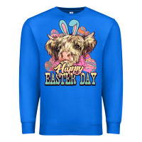 True Royal Easter Day Cow Premium Sweatshirt - NancyCooperArtShop