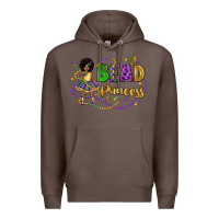 Coffee bead princess mardi gras Premium Hoodie - LillyAllenDesigns