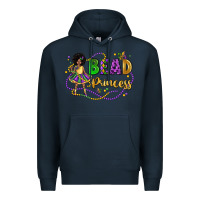 Navy bead princess mardi gras Premium Hoodie - LillyAllenDesigns