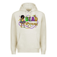 Oatmeal Heather bead princess mardi gras Premium Hoodie - LillyAllenDesigns