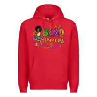 Red bead princess mardi gras Premium Hoodie - LillyAllenDesigns