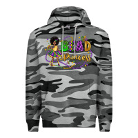Slate Camo bead princess mardi gras Premium Hoodie - LillyAllenDesigns