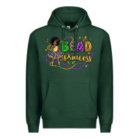 Sports Green bead princess mardi gras Premium Hoodie - LillyAllenDesigns