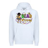 White bead princess mardi gras Premium Hoodie - LillyAllenDesigns
