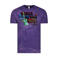 Cloud Purple Merica Merica Merica vibes 4th of july Vintage Tee - CowGirlArtShop