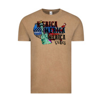 Vintage Coffee Merica Merica Merica vibes 4th of july Vintage Tee - CowGirlArtShop
