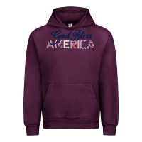 Mauve Wine God Bless America Urban Hoodie - Bettercallsaul