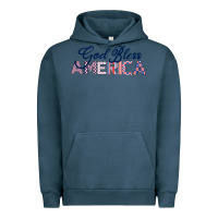 Pigment Midnight Navy God Bless America Urban Hoodie - Bettercallsaul