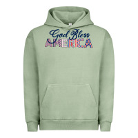 Pigment Oil Green God Bless America Urban Hoodie - Bettercallsaul