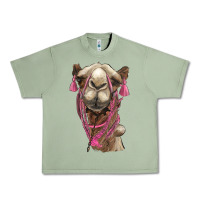 Oil Green camel Urban Heavy Tee - BarkalooDesign