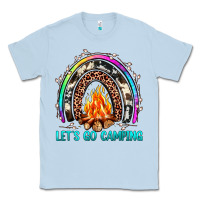 Dusty Blue let's go camping rainbow Classic Tee - JahusDesignShop