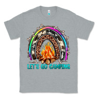 Heather Grey let's go camping rainbow Classic Tee - JahusDesignShop