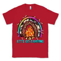 Red let's go camping rainbow Classic Tee - JahusDesignShop