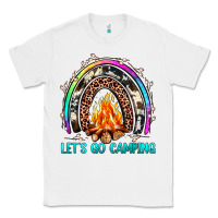 White let's go camping rainbow Classic Tee - JahusDesignShop