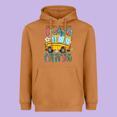 You Don't Have To Be Crazy To Drive With Us We Can Heavyweight Hoodie Designed By Maliassmallbusiness