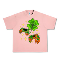 Salmon St. Patrick's Day with game control and clover Urban Heavy Tee - Neo Western
