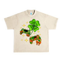 Sandshell St. Patrick's Day with game control and clover Urban Heavy Tee - Neo Western