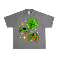 Tornado St. Patrick's Day with game control and clover Urban Heavy Tee - Neo Western