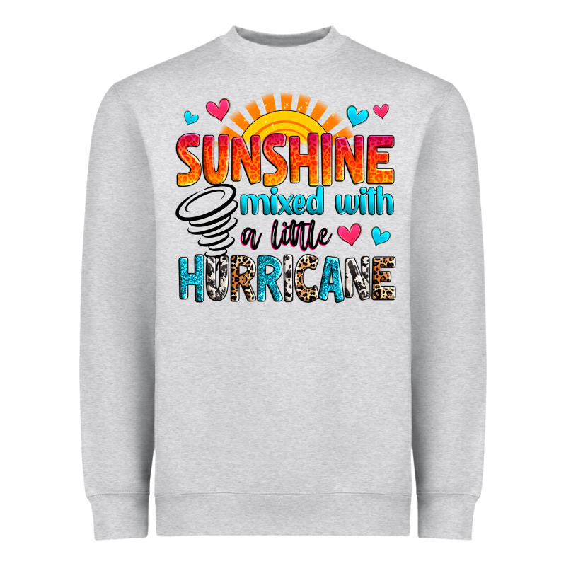 Sunshine Mixed With A Little Hurricane Heavyweight Sweatshirt by Zillion Design Studio | Teevron
