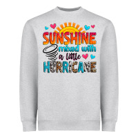 Heather Grey sunshine mixed with a little hurricane Heavyweight Sweatshirt - Zillion Design Studio