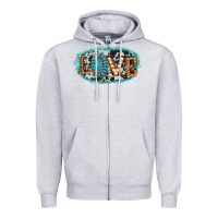 Heather Grey love western Zipper Hoodie - AdoDesignShop