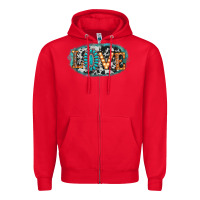 Red love western Zipper Hoodie - AdoDesignShop