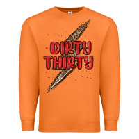 Carrot dirty thirty lightning bolt Premium Sweatshirt - MaliasSmallBusiness