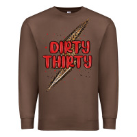 Chestnut dirty thirty lightning bolt Premium Sweatshirt - MaliasSmallBusiness