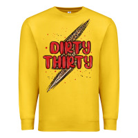 Lemon dirty thirty lightning bolt Premium Sweatshirt - MaliasSmallBusiness