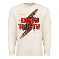 Sandshell dirty thirty lightning bolt Premium Sweatshirt - MaliasSmallBusiness
