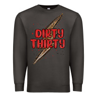 Smoke dirty thirty lightning bolt Premium Sweatshirt - MaliasSmallBusiness